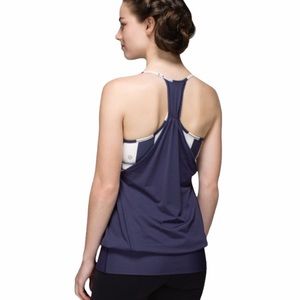 ✨3/$30 Lululemon No Limits Tank in Cadet Blue Stripe
